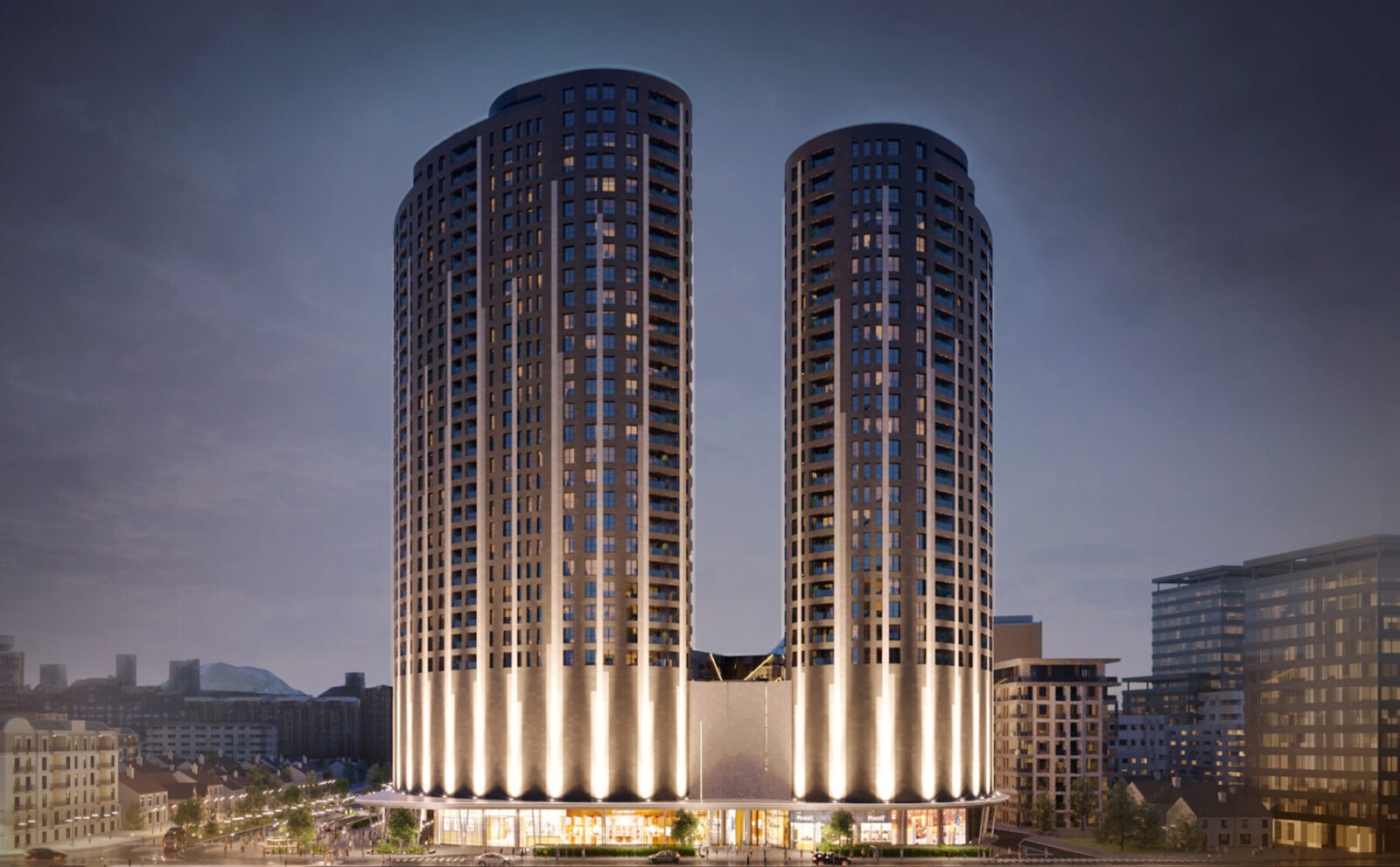 Archisearch Residential towers - Residences that balance modern comfort with Art Deco opulence in Pristina, by DB.A Architects & Ettore Tricarico Architetto with Aluminco products