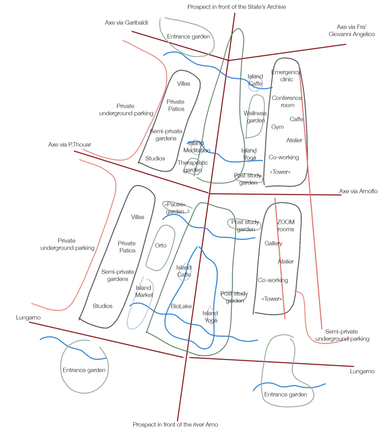 Archisearch Pandemic Architecture_Design of a flexible neighbourhood adapted to the post-pandemic needs and requirements | Diploma thesis by Despoina Myridou