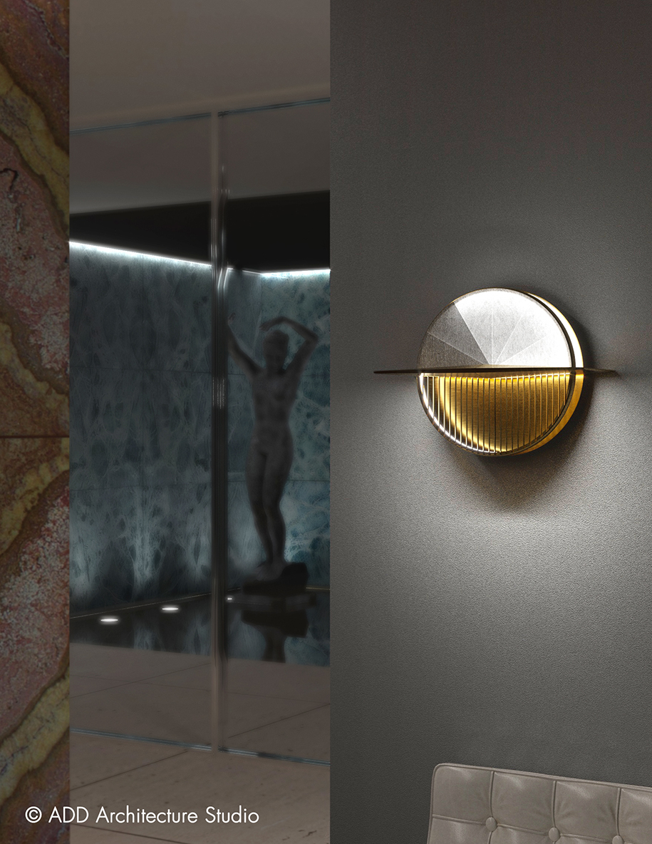 Archisearch Reverse Sunclock Multifunctional Wall Lamp | ADD Architecture Studio