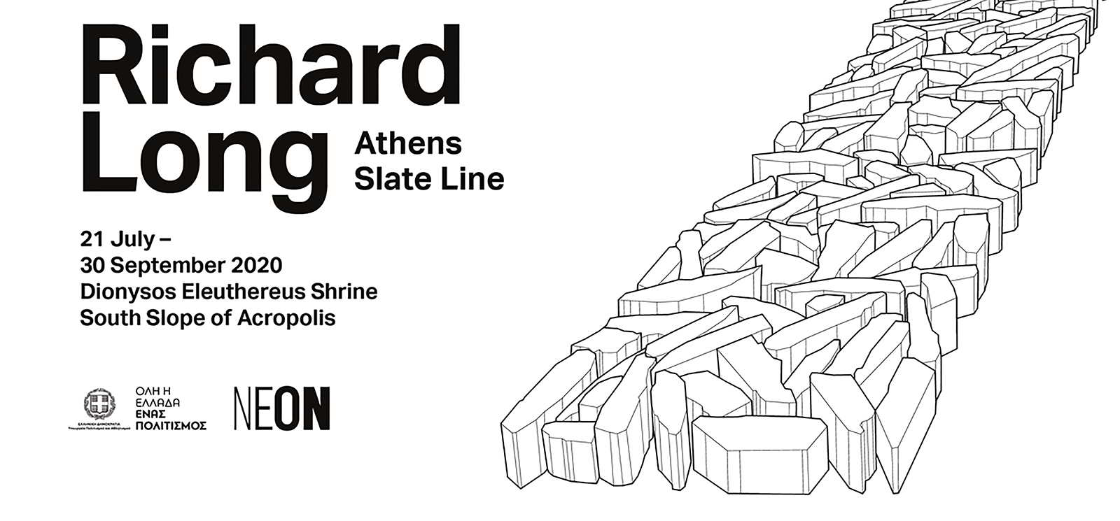Archisearch Richard Long - Athens Slate Line | 21/07/2020 - 30/09/2020