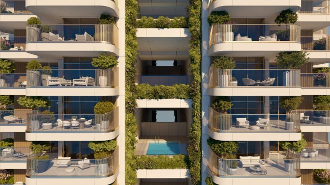 Archisearch - Elval Colour: Διαχρονική Κομψότητα και Τεχνική Αριστεία στην Πρόσοψη του Riviera Tower