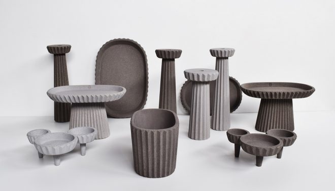 Archisearch - SIMAN collection of concrete tableware is inspired by Iranian architecture | Gian Paolo Venier for URBI ET ORBI