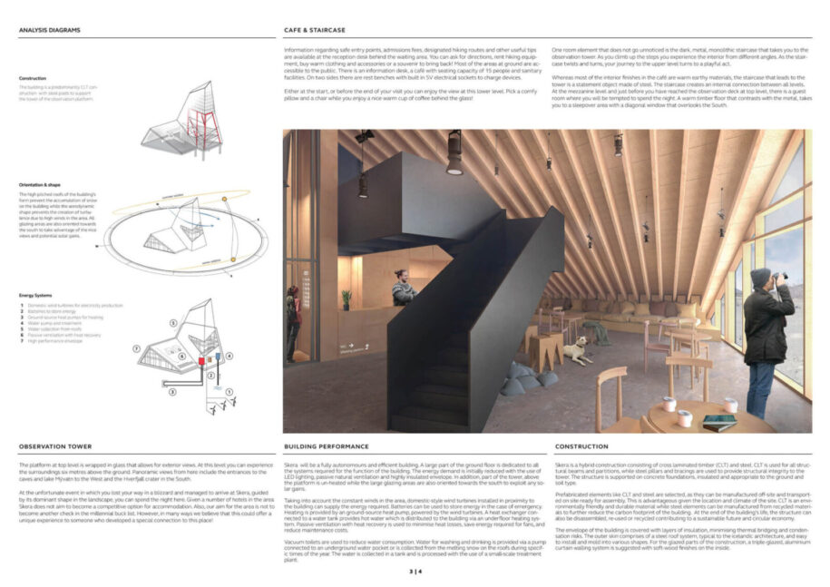 Archisearch Skera Visitor centre by Orestis Gkouvas & Vaia Vakouli won the Green Award at the international architecture competition Iceland Cave Tower