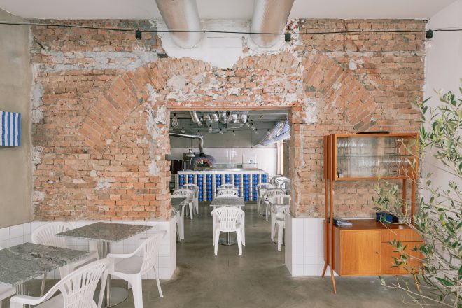 Archisearch - Alan Prekop Turns Italian Eating Inside Out with the Raw Experience of Oli’s Italiano in Bratislava