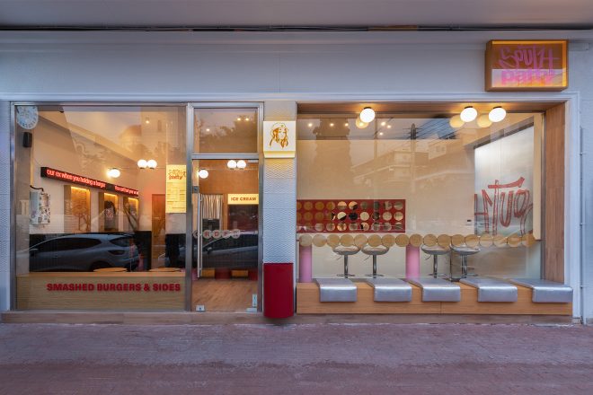 Archisearch - INTERIORS WE LOVE // South Patty: Ένα burger bar στην Ηλιούπολη με γεύση από 90s, street culture και design ταυτότητα | από South Constructions + Design