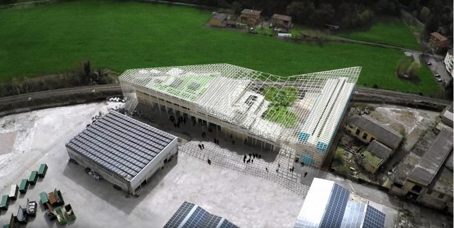 Archisearch - SPARCH Envisions a Former Paper Factory in Italy as a Green Eco Academy