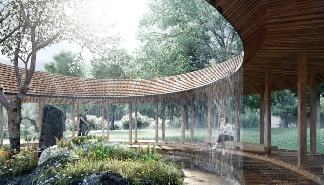 Archisearch Sanderumgaard pavillion: a circular form in the heart of the romantic garden of Fyn island | SQ1 – SquareOne