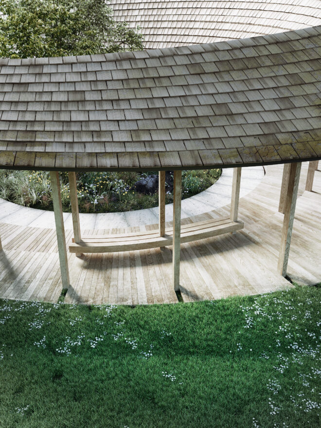 Archisearch Sanderumgaard pavillion: a circular form in the heart of the romantic garden of Fyn island | SQ1 – SquareOne
