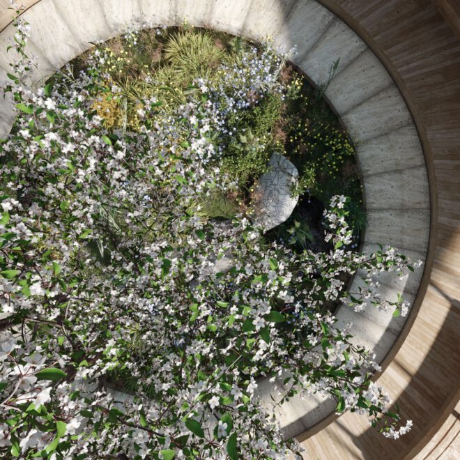 Archisearch Sanderumgaard pavillion: a circular form in the heart of the romantic garden of Fyn island | SQ1 – SquareOne