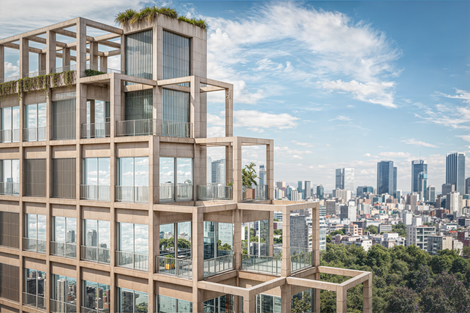 Archisearch The New Polykatoikia: Tenter Estudio’s seven-story tower in Mexico City extends domestic life through cascading terraces