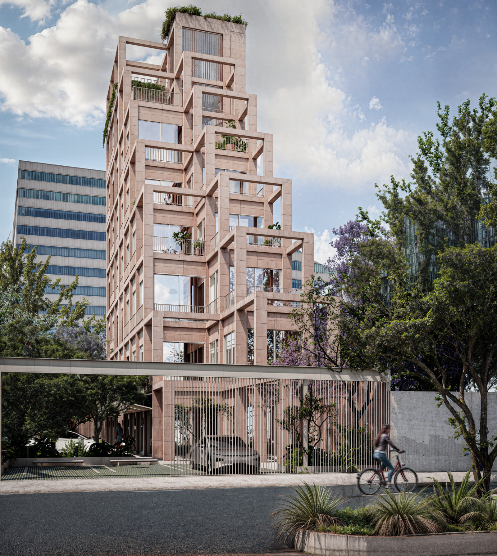 Archisearch The New Polykatoikia: Tenter Estudio’s seven-story tower in Mexico City extends domestic life through cascading terraces