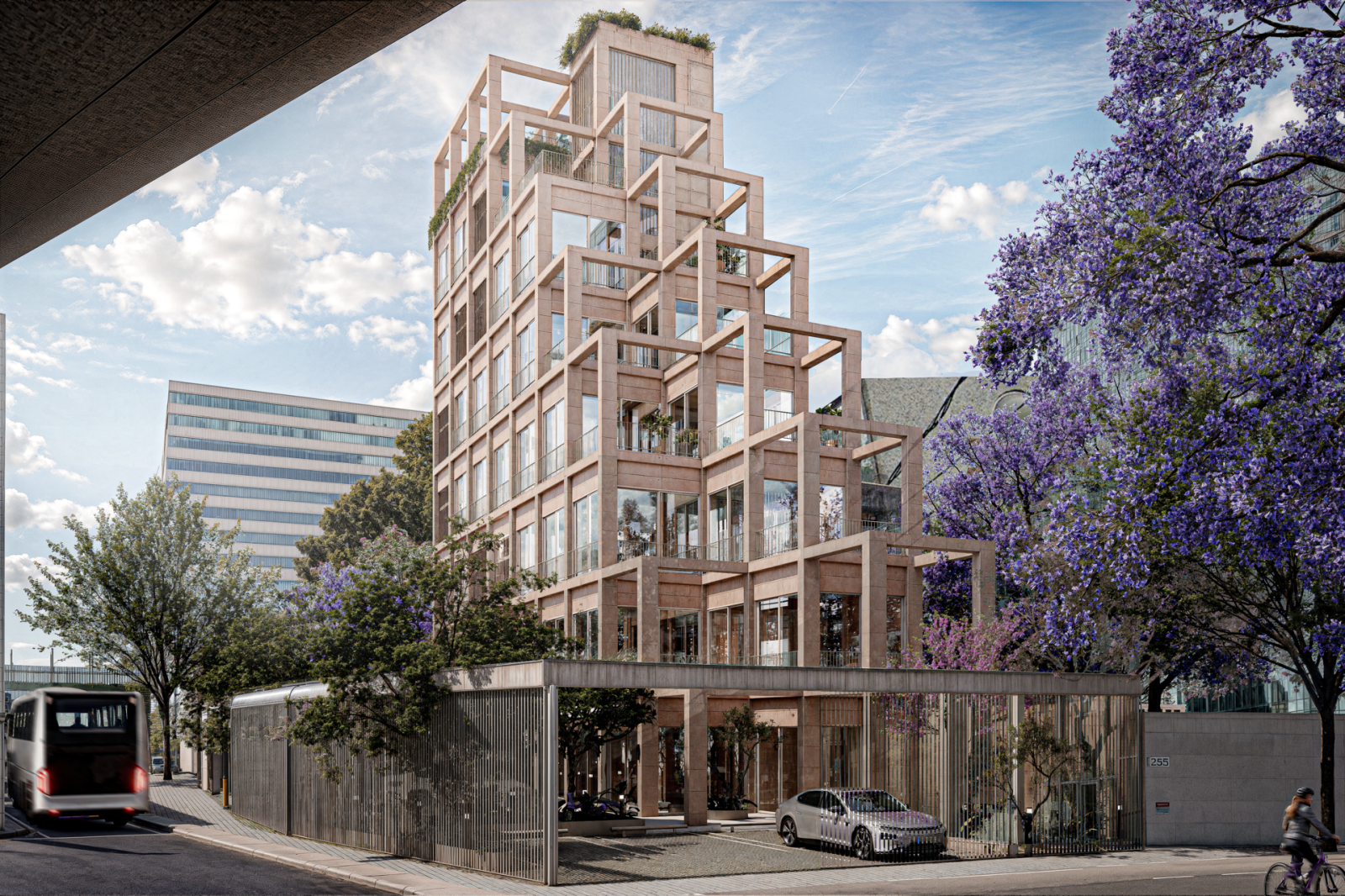 Archisearch The New Polykatoikia: Tenter Estudio’s seven-story tower in Mexico City extends domestic life through cascading terraces