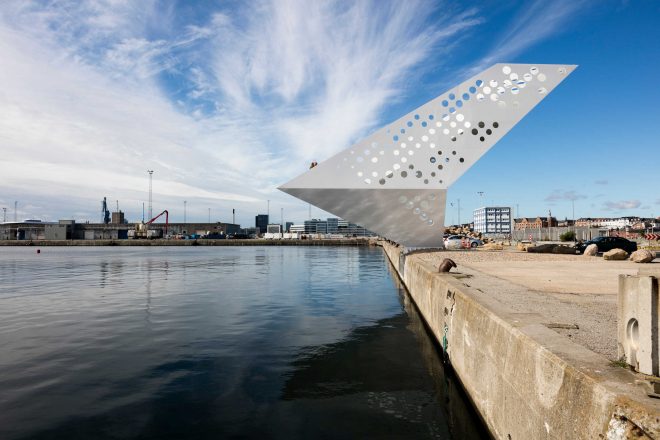 Archisearch - Dorte Mandrup created a striking steel tower for Aarhus Island