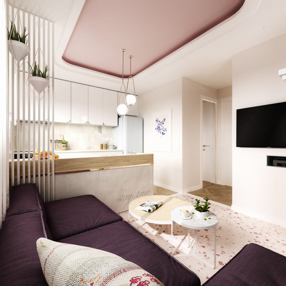 Archisearch Fresh and Feminine Studio Apartment in Saranta Ekklisies, Thessaloniki | OFFICE4