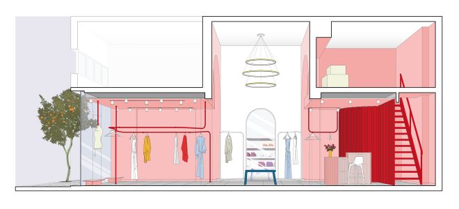 Archisearch - A concept-store in pink | Kostis Toulgaridis designs Rossa´s Studio in the center of Thessaloniki