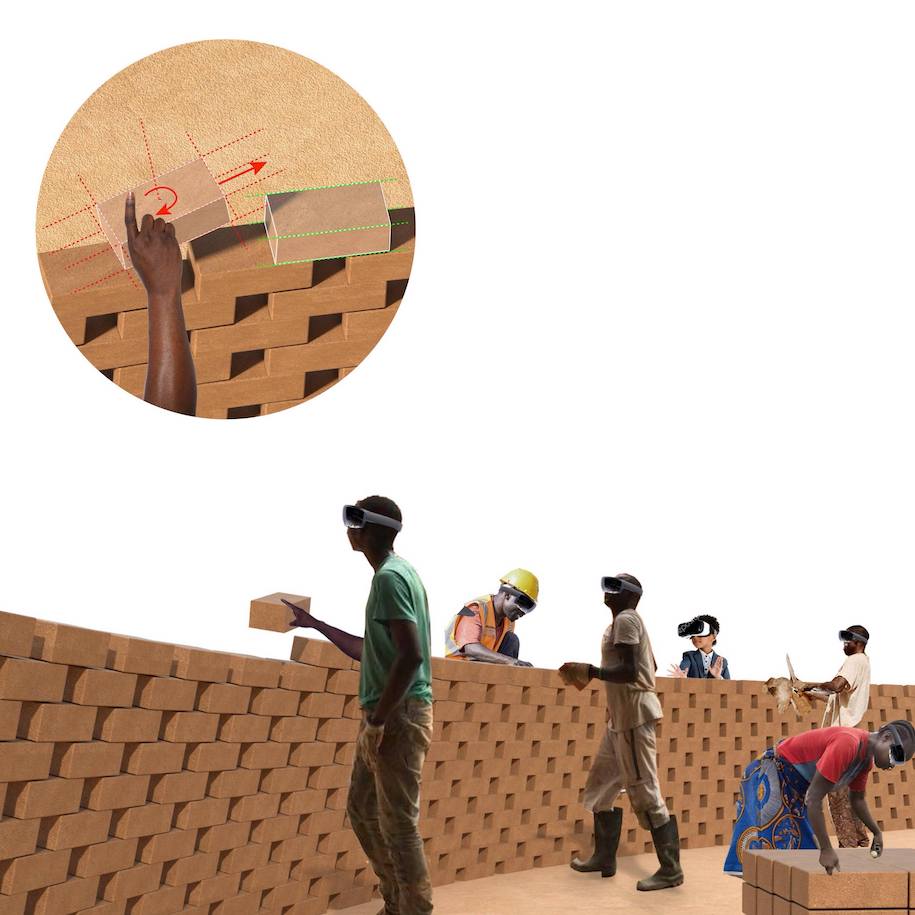 Archisearch Collaborative nest proposal for Senegal Elementary School by Sophia Michopoulou and Foteini Bouliari