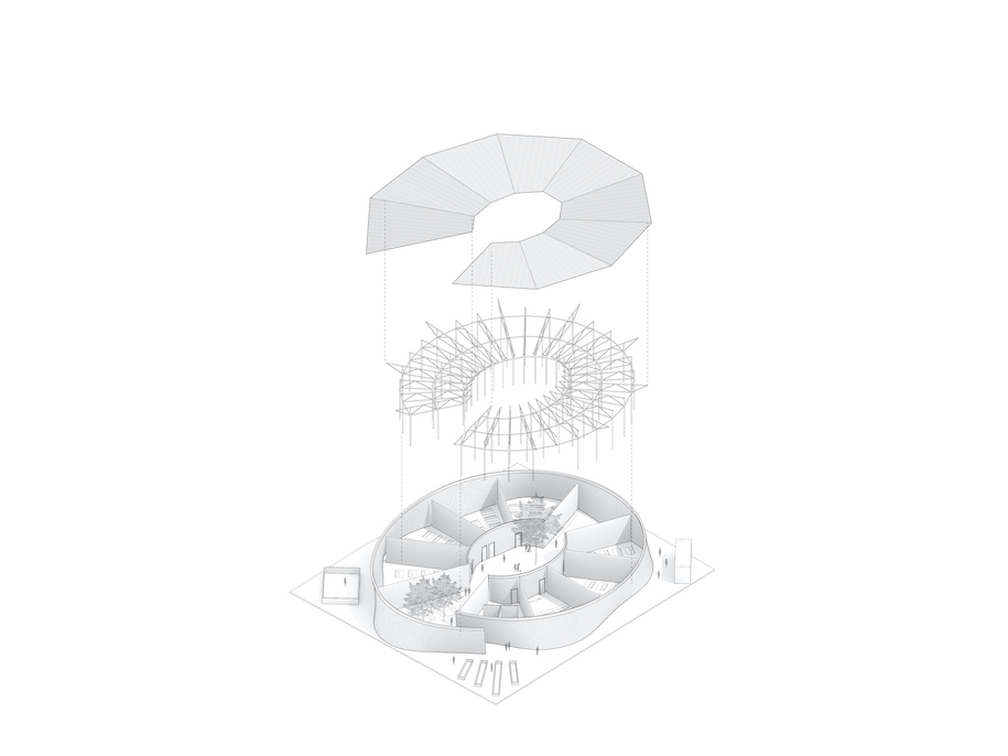 Archisearch Collaborative nest proposal for Senegal Elementary School by Sophia Michopoulou and Foteini Bouliari