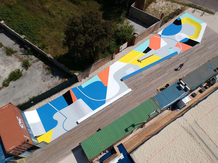 Archisearch Skatepark project in Ravenna by artist Gue