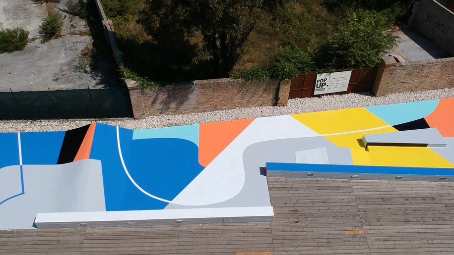 Archisearch Skatepark project in Ravenna by artist Gue