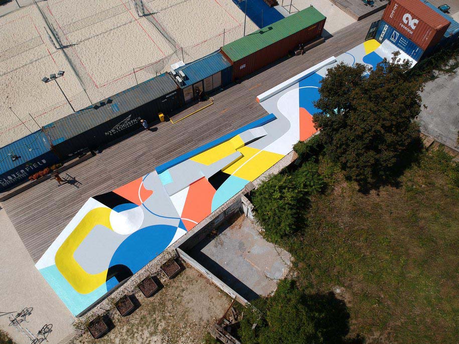 Archisearch Skatepark project in Ravenna by artist Gue