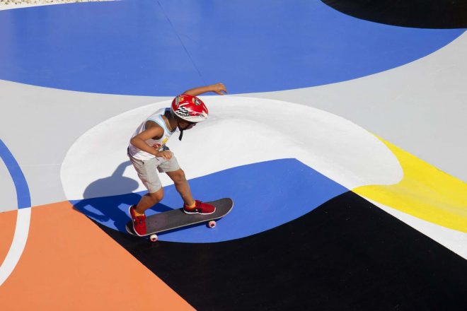 Archisearch - Skatepark project in Ravenna by artist Gue