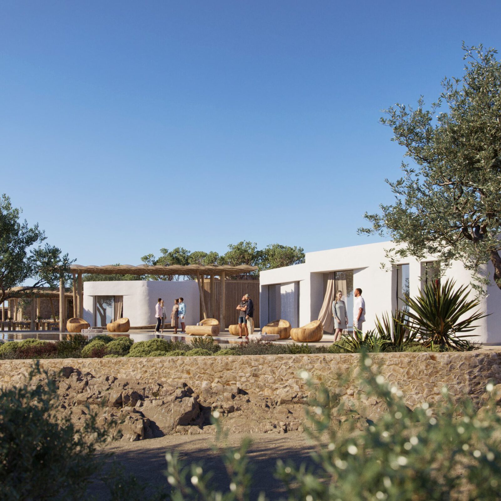 Archisearch Το Slow Living Resort in Cyclades αποτελεί ένα έργο της Potiropoulos+Partners που ενσωματώνει στον σχεδιασμό του την κουλτούρα της ήρεμης ζωής