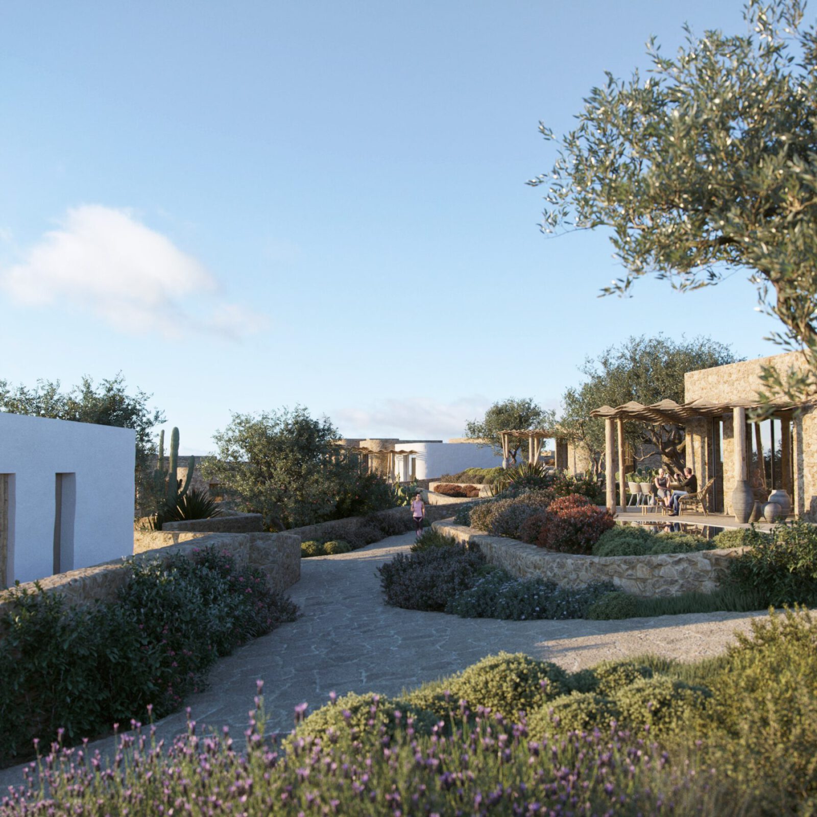 Archisearch Το Slow Living Resort in Cyclades αποτελεί ένα έργο της Potiropoulos+Partners που ενσωματώνει στον σχεδιασμό του την κουλτούρα της ήρεμης ζωής