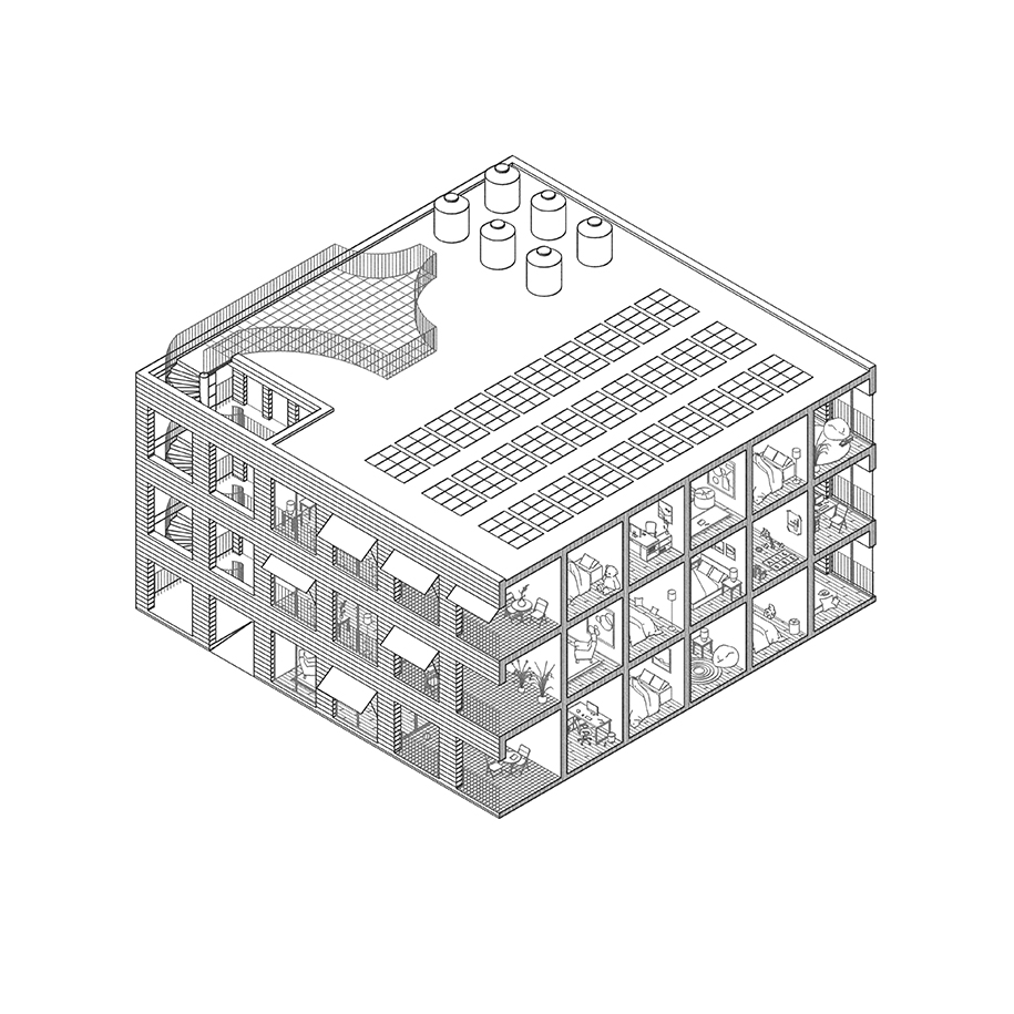 Archisearch Social housing development in Limassol, Cyprus | Competition entry by Constantinos Marcou - Atelier for Architecture + Research