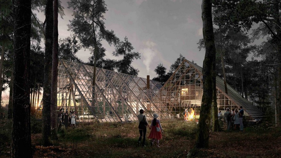 Mette Helbæk, Flemming Hansen, Stedsans in the Woods, Sweden, architecture, permaculture, upcycled, farm, ecology, restaurant, cabins, sustainability