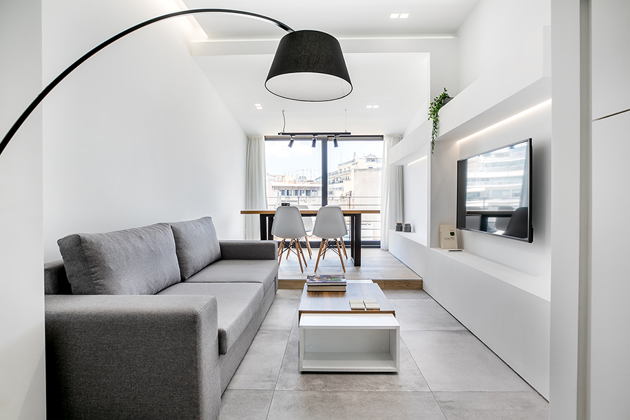 Archisearch Hotel in Miltiadou: a minimal short-time lease accommodation in the historic centre of Athens | TAF-Taliakis Architectural Firm