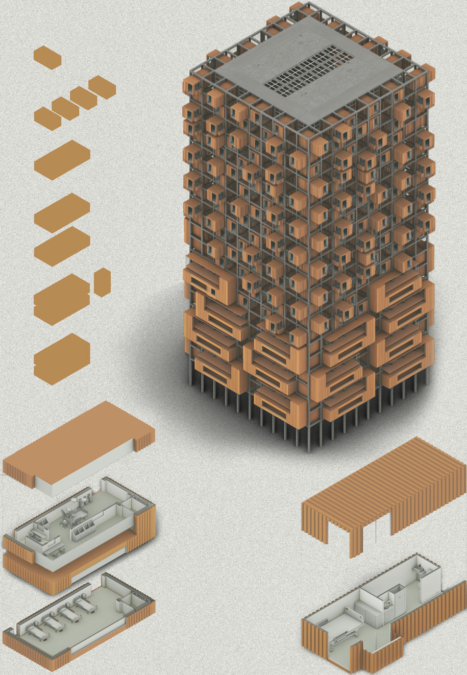 Archisearch The versatile grid: Virus control and recuperation facility | Pandemic Architecture Top100