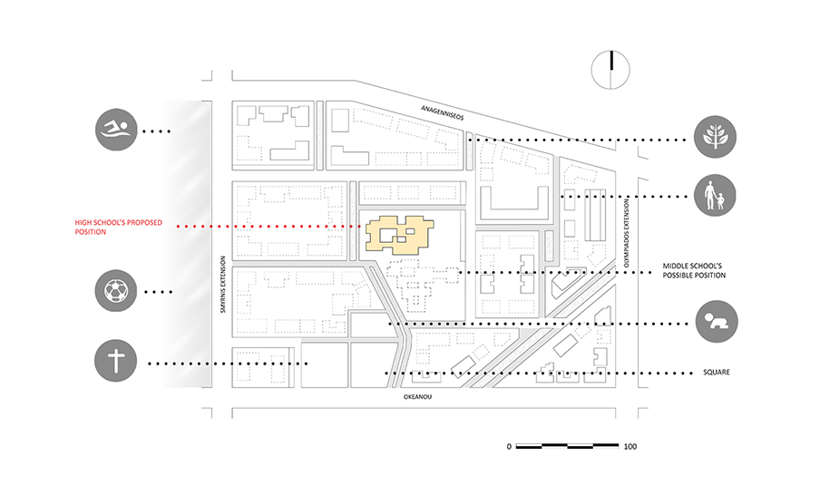 Archisearch Designing a Lyceum building in Evosmos, Thessaloniki