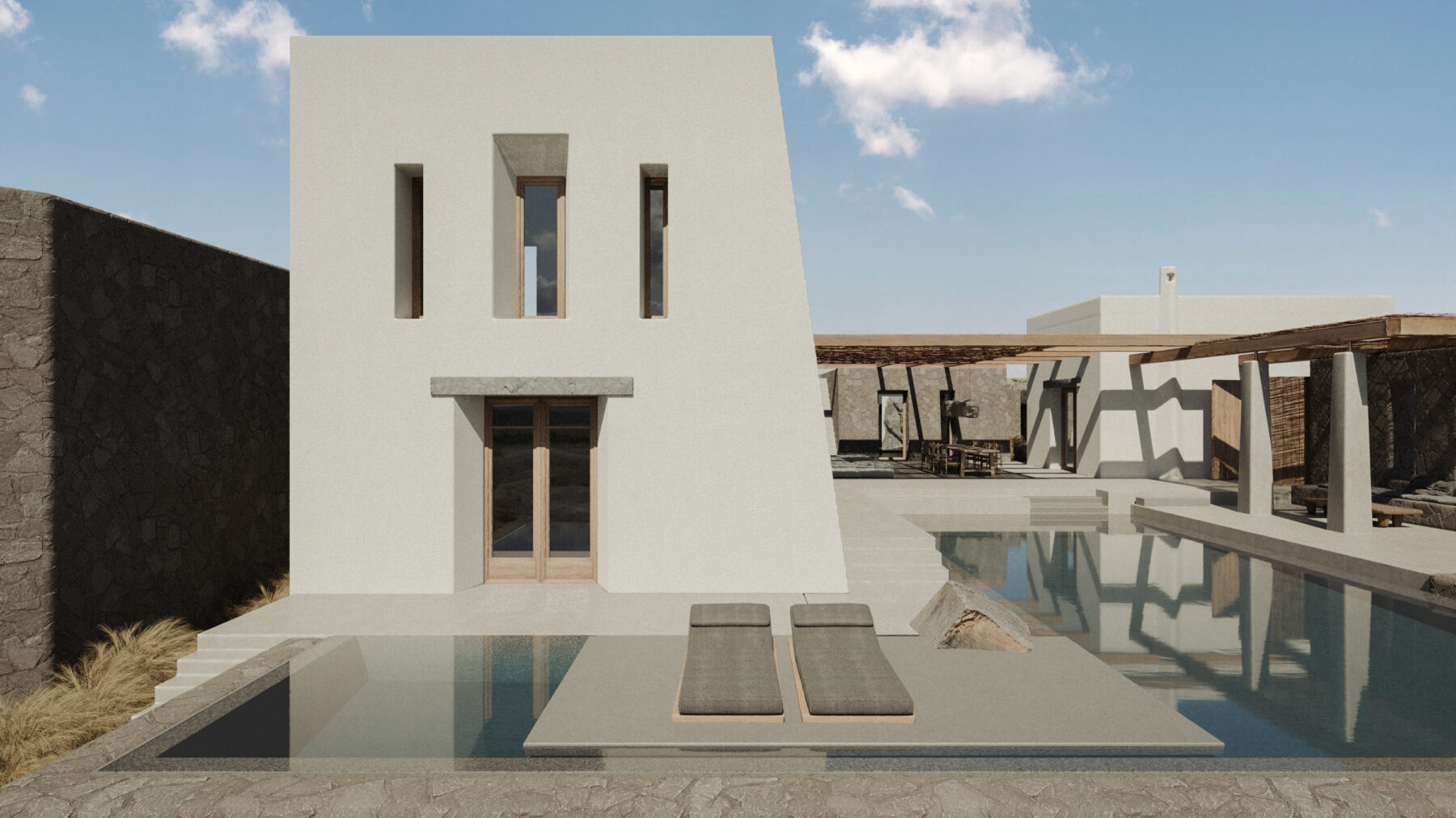 Archisearch Villa Juliette in Tourlos, Myconos island, Cyclades | Mado Samiou Architecture