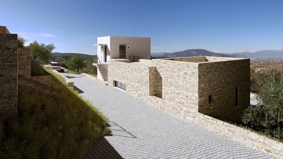 Archisearch Project 187: three single stone houses in Nafplio, Greece by TZOKAS architects