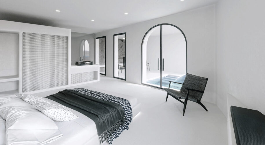 Archisearch Tagoo Black: a hotel renovation in Mykonos, Cyclades by Mado Samiou Architecture