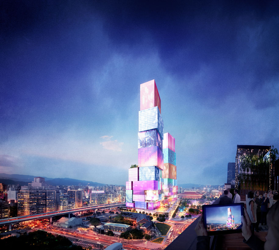 Archisearch Taiwan's Times Square: MVRDV's Taipei Twin Towers is an ambitious proposal to intensify the Capital City's Central Station area