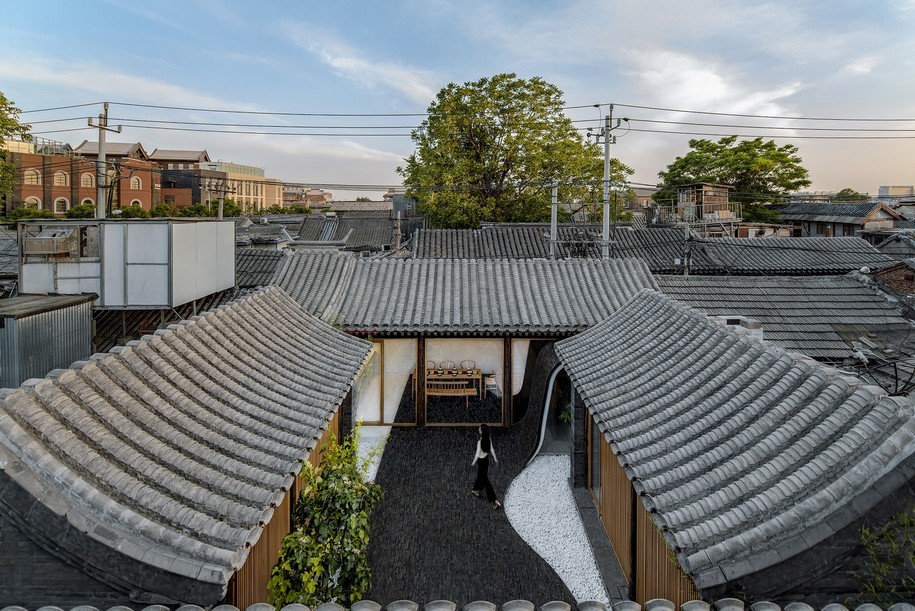 archstudio, twisting courtyard, china, stone, architecture, materials, asia, east, minimalism, residence, yard, chinese architecture