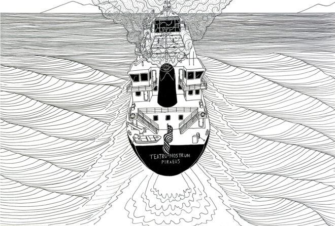 Archisearch - Teatro Nostrum: one floating cultural center for the dispersed urbanity of the Aegean archipelago | Diploma thesis by Anastasis Papadakis