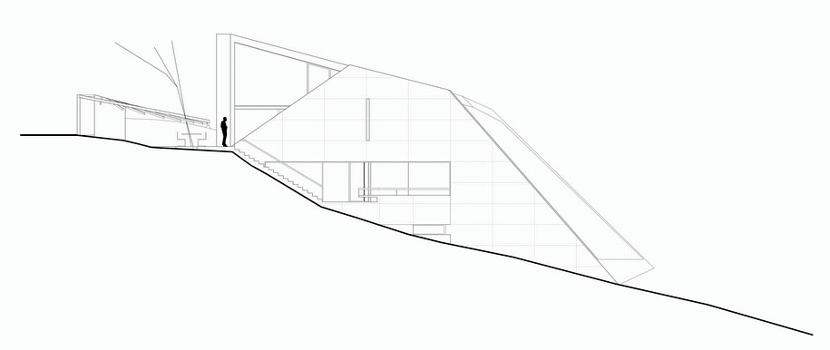 Tense Architecture Network, residence, house, TAN, 2011, greek architects, Greece, Kallitechnoupoli, concrete, cut