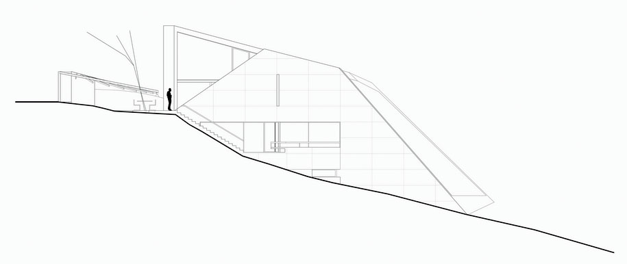 Tense Architecture Network, residence, house, TAN, 2011, greek architects, Greece, Kallitechnoupoli, concrete, cut