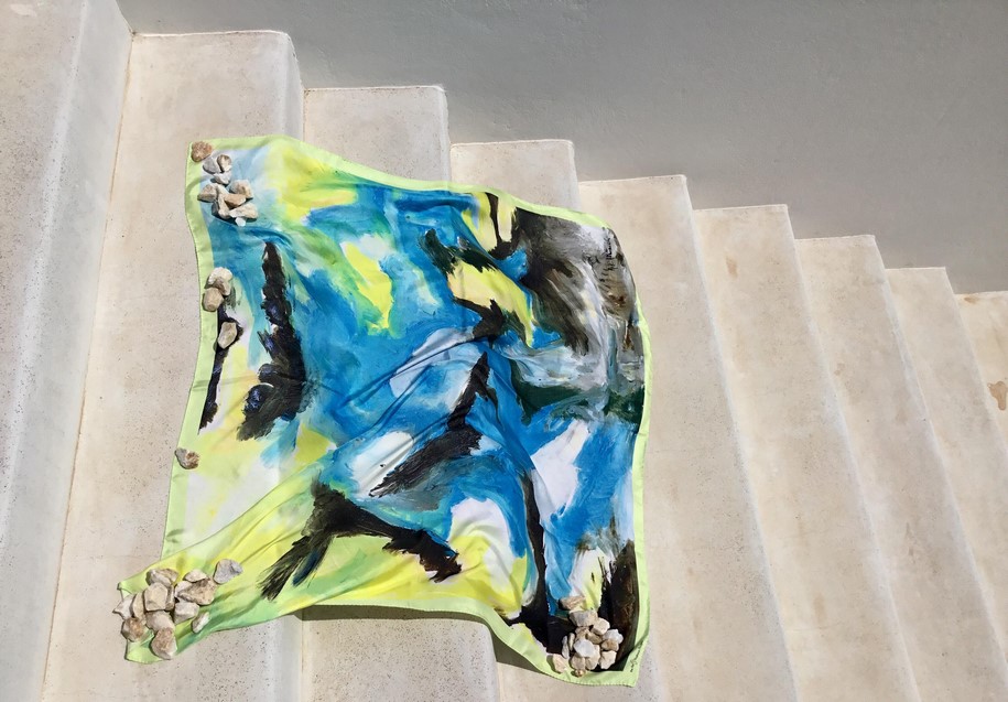 Archisearch The Art & Fashion Project: Bridging abstract color with silk 