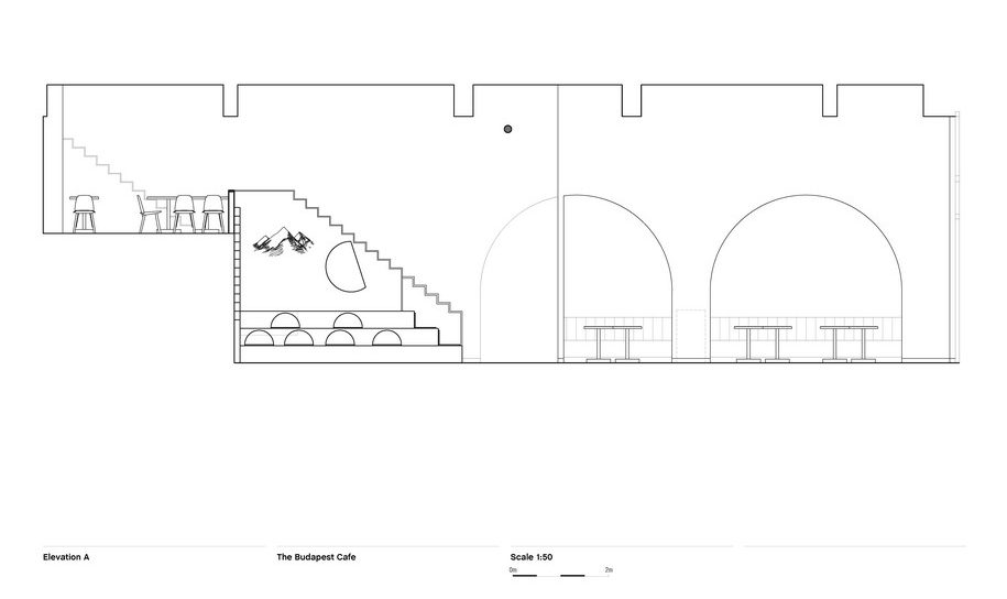 Archisearch Biasol designed The Budapest Café, an elegant and chic café in China inspired by Wes Anderson