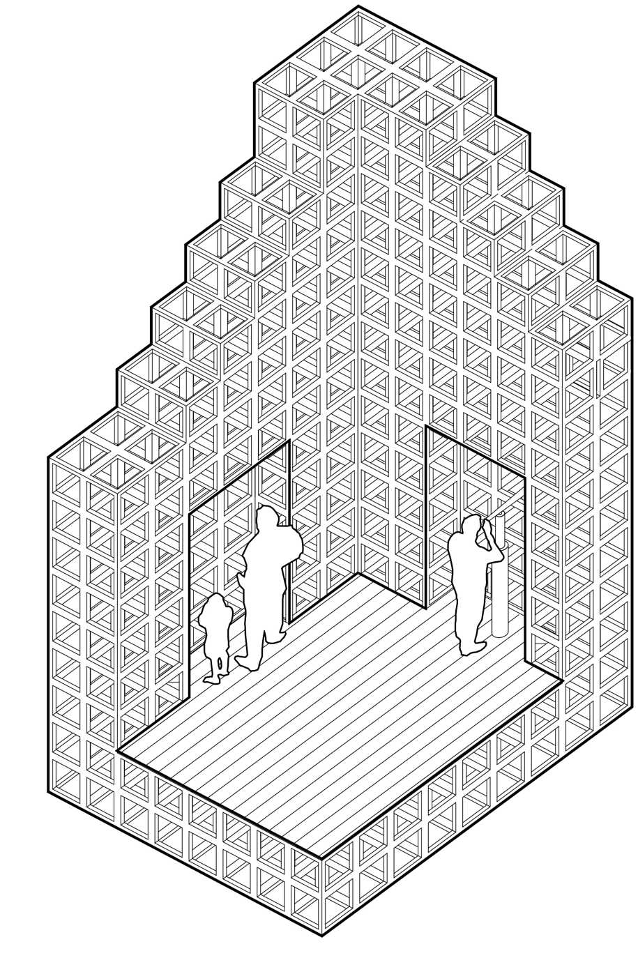 The Cube, Panagiotis Dimakidis, Rafail Gkaidatzis, Abu Dhabi Flamingo Observation Tower, 3rd prize, architecture competition, 2019