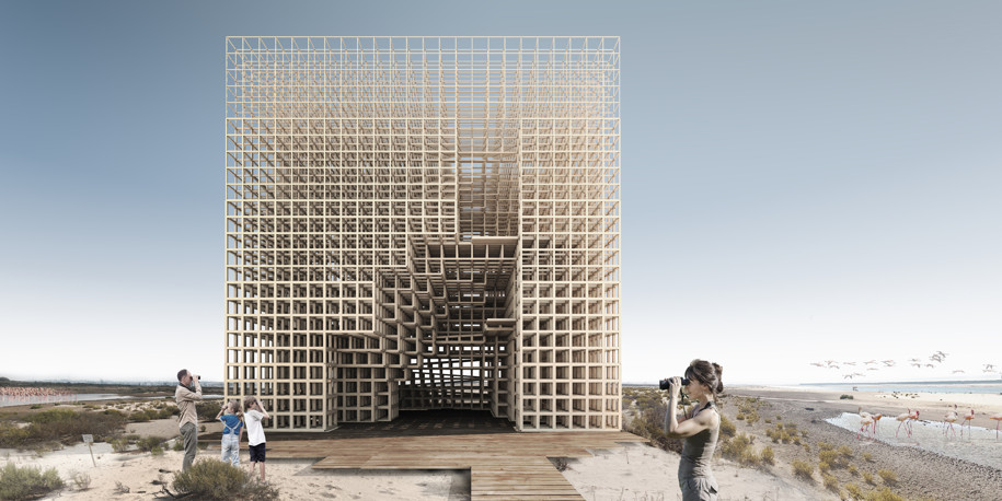 The Cube, Panagiotis Dimakidis, Rafail Gkaidatzis, Abu Dhabi Flamingo Observation Tower, 3rd prize, architecture competition, 2019