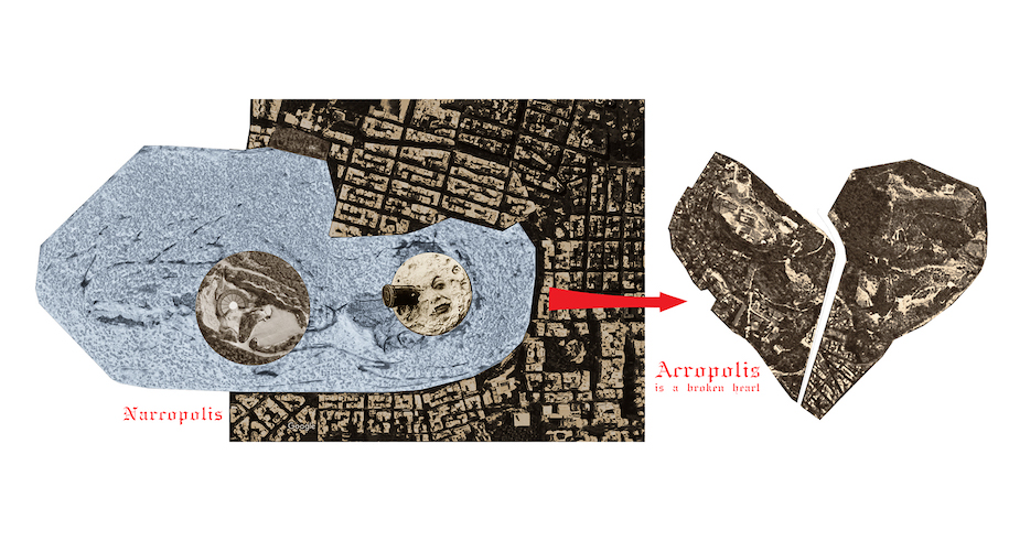 Archisearch The far side: Meddling with the tourist narrative on the hill of Lycabettus | Student work by Manu Zaparta and Raji Aletcheredji