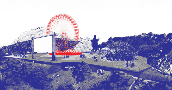 Archisearch - The far side: Meddling with the tourist narrative on the hill of Lycabettus | Student work by Manu Zaparta and Raji Aletcheredji