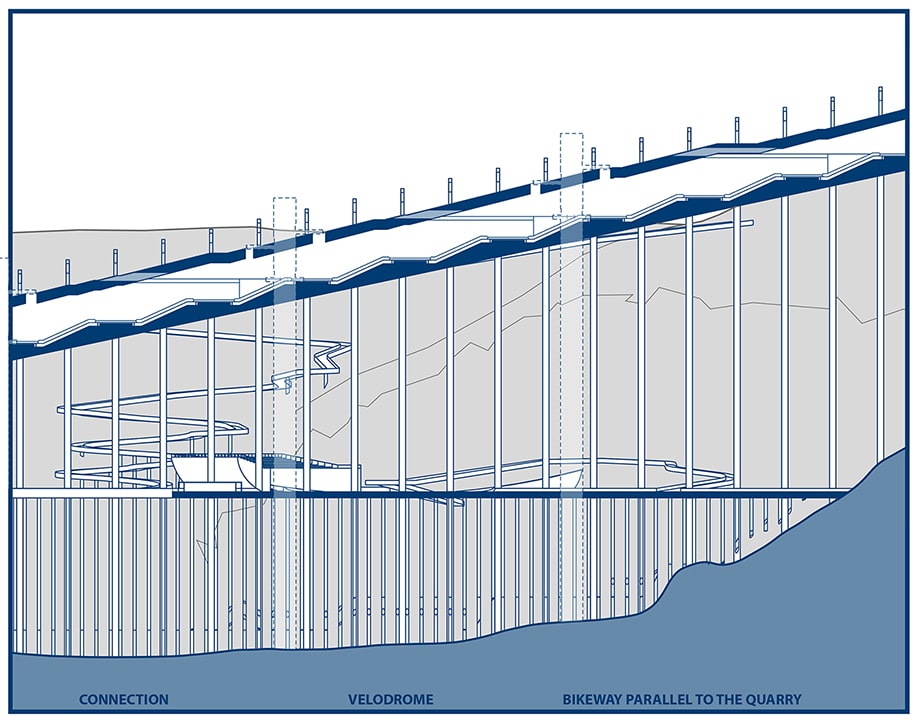 Archisearch The Great Staircase: Metropolitan Park in Hymettus | Diploma thesis by Filippos Lagos