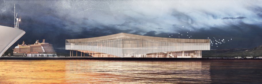 Archisearch The Wave by Rena Sakellaridou SPARCH receives 2nd Honorable Mention for the New Passenger Terminal in Souda, Crete
