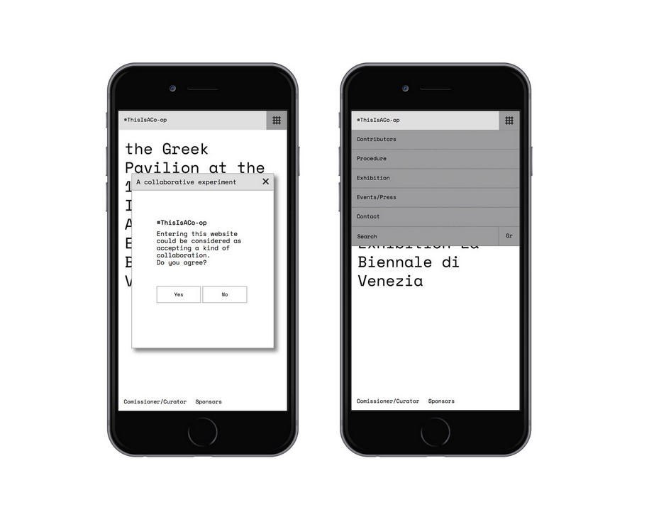 Archisearch Typical Organization Designed #ThisIsACo-op Website / GR Participation at the 15th Venice Biennale