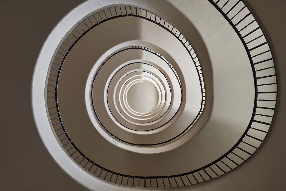 Balint Alovits, photography, Bauhaus, Art-Deco, staircase, Budapest, Hungary, architecture, interior